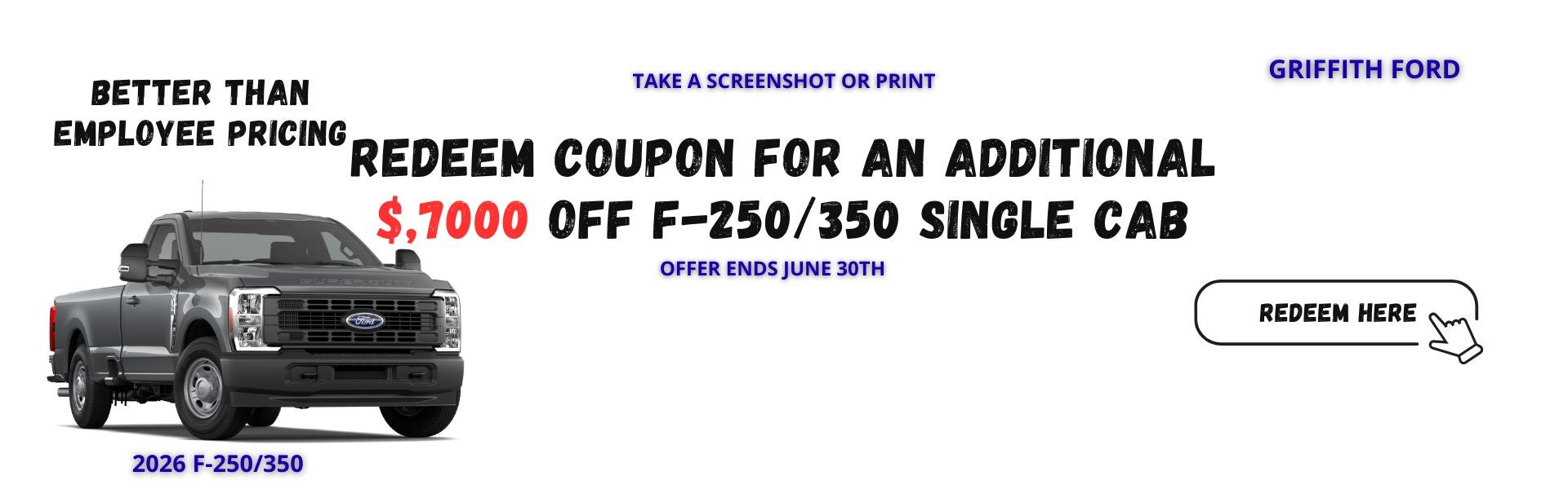 $7K OFF COUPON F-250/350 COUPON