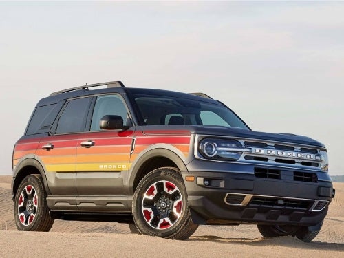 2024 Ford Bronco Sport exterior view of vehicle parked on a sand hill