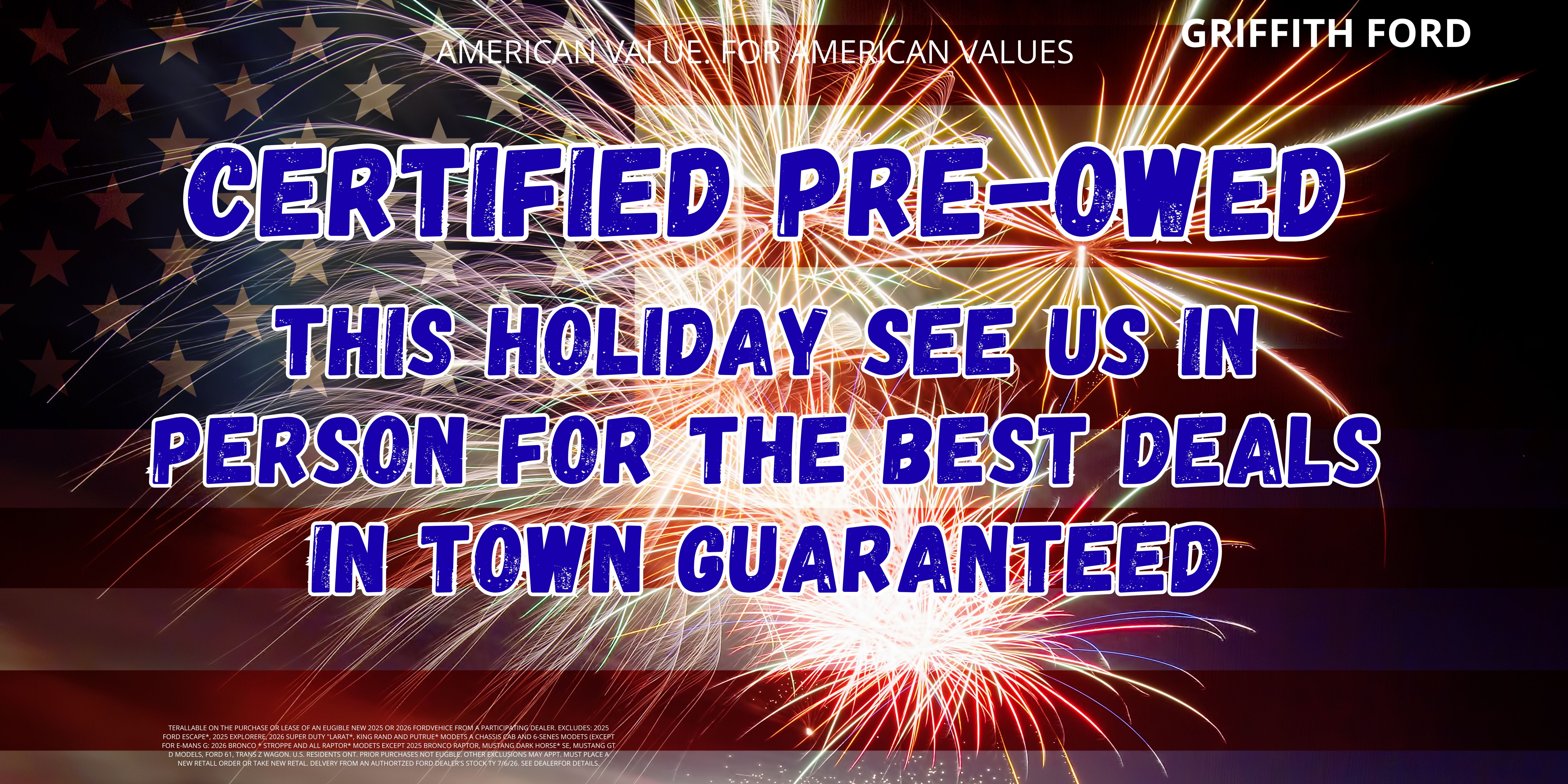 PRE-OWNED SPECIALS